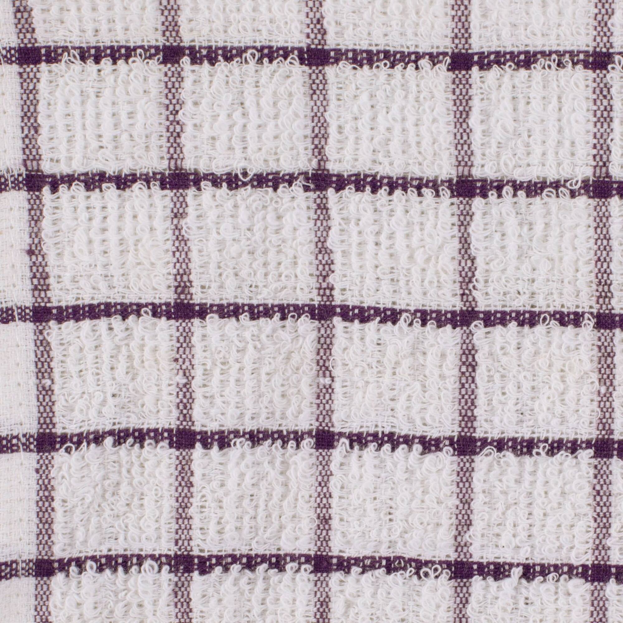 DII® Eggplant Combo Windowpane Dishcloths, 6ct.